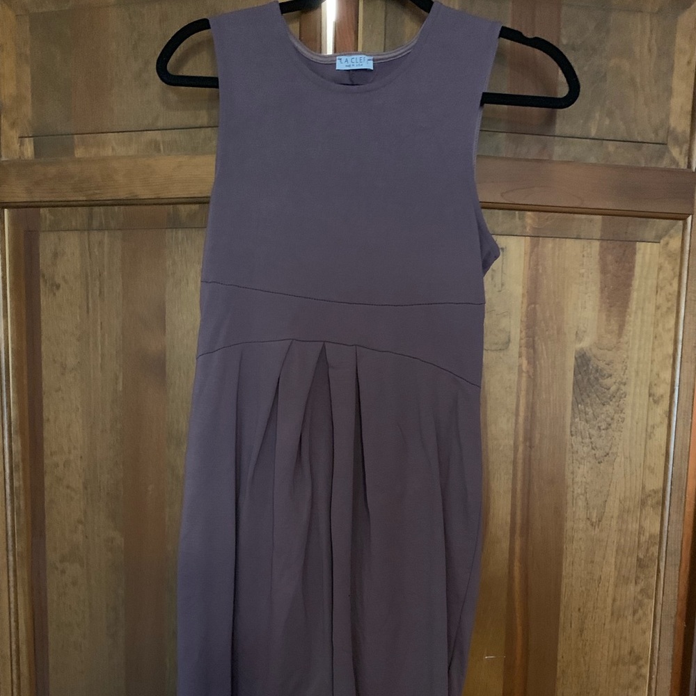 Plum maternity dress